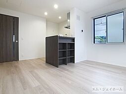 JR湖西線 堅田駅 徒歩8分の賃貸アパート 3階1LDKのリビング/ダイニング