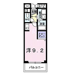 JR北陸本線 米原駅 徒歩13分の賃貸マンション 3階1Kの間取り