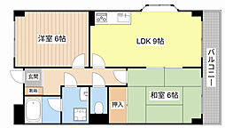 JR東海道・山陽本線 安土駅 徒歩5分の賃貸マンション 3階2LDKの間取り