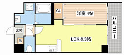 Blezio3 1LDKの間取図画像