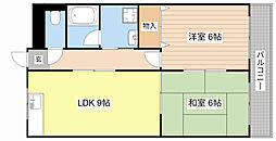 NaSu1本社ビル 2LDKの間取図画像