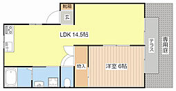 MORGANS 1LDKの間取図画像