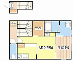 snug 1DKの間取図画像