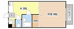 間取図画像 1K