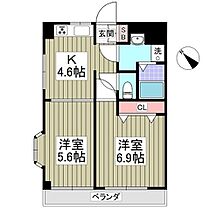 エクセラージュ 203 ｜ 神奈川県横浜市都筑区北山田3丁目（賃貸マンション2K・2階・38.60㎡） その2