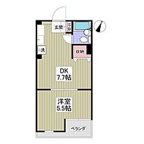 リバービレッヂM 201 ｜ 東京都立川市幸町2丁目（賃貸マンション1DK・2階・26.67㎡） その2