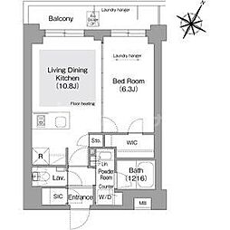 コンフォリア・リヴ文京護国寺 4階1LDKの間取り