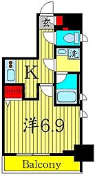 アイル　プレミアム駒込 3階1Kの間取り