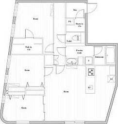 EDIT文京千石II 4階3LDKの間取り