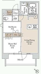 間取図画像 2LDK