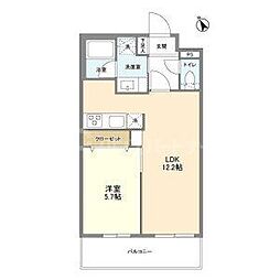 ACPレジデンス文京春日 1LDKの間取図画像