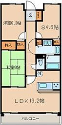 エミネンス齊木ビル 2SLDKの間取図画像