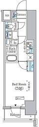プライムブリス上野元浅草 1DKの間取図画像
