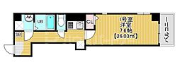 Brun Court Minamisenju 1Kの間取図画像