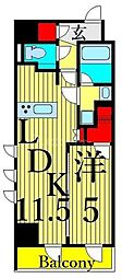 JPnoie上野稲荷町 1LDKの間取図画像