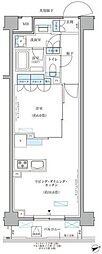 パークアクシス文京本郷 1LDKの間取図画像