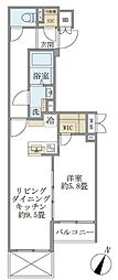 ビューテラス茗荷谷 1LDKの間取図画像