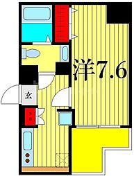 アイルプレミアム千駄木 1Kの間取図画像