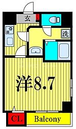 Bloom南千住 1Kの間取図画像