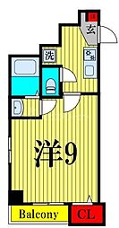 Bloom南千住 1Kの間取図画像