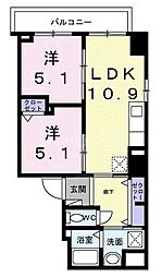 ザ・グラン キース 2LDKの間取図画像