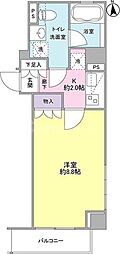 ファインクレーネ秋葉原 1Kの間取図画像