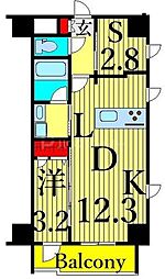 MAKES浅草イースト 1SLDKの間取図画像