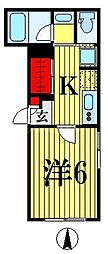 Sunnyside南千住駅前 1Kの間取図画像