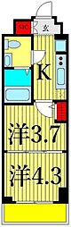 COMFORIALIV根岸二丁目 2Kの間取図画像