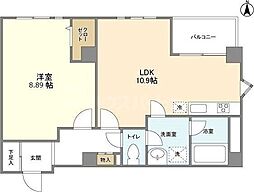 ブルーガーデン小石川 1LDKの間取図画像