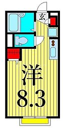 ラ・フェリーチェ ワンルームの間取図画像