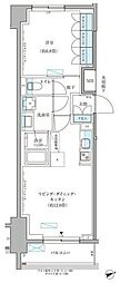 パークアクシス文京本郷 1LDKの間取図画像