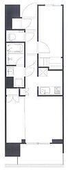 クレヴィア日暮里ザ・プレイス 2LDKの間取図画像