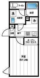 荒川区東日暮里5丁目マンション 1Kの間取図画像