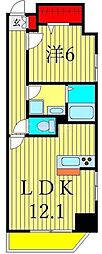 オランジュ・ポルト 1LDKの間取図画像