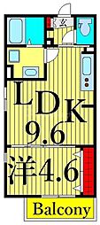 SepiaPalace 1LDKの間取図画像