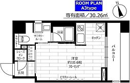 ステージグランデ蔵前 1DKの間取図画像