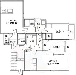 間取図画像 1LDK