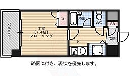 ライオンズプラザ博多駅南 1Kの間取図画像