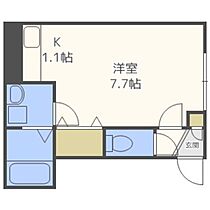 フランジュールあいの里  ｜ 北海道札幌市北区あいの里四条5丁目（賃貸アパート1K・1階・24.01㎡） その2