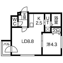 RS3-2  ｜ 北海道札幌市西区二十四軒三条2丁目8-25（賃貸マンション1LDK・4階・34.58㎡） その2