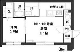 北海道札幌市中央区南八条西12丁目（賃貸マンション1LDK・3階・38.80㎡） その2