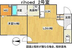 rihoed(リホエッド) 2階1LDKの間取り