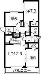 間取図画像 3LDK