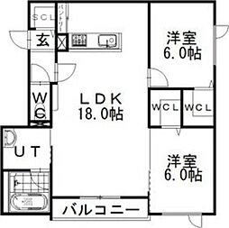 間取図画像 2LDK