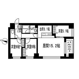 間取図画像 3LDK
