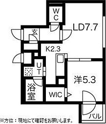 cityresidence北13条東 1LDKの間取図画像