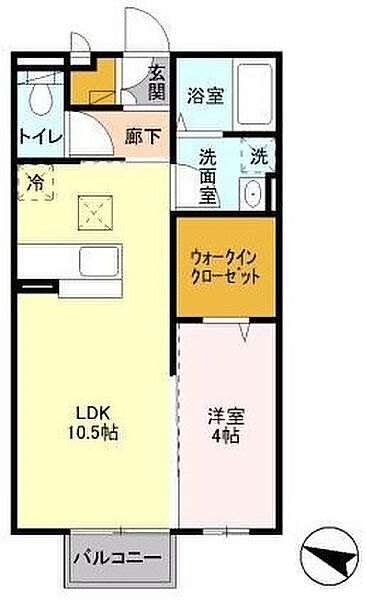 プルメリア ｜埼玉県草加市金明町(賃貸アパート1LDK・1階・37.26㎡)の写真 その2