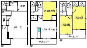 K’s GalieuI  ｜ 埼玉県川口市東川口6丁目20-18（賃貸テラスハウス3LDK・1階・104.35㎡） その2