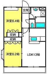 間取図画像 2LDK